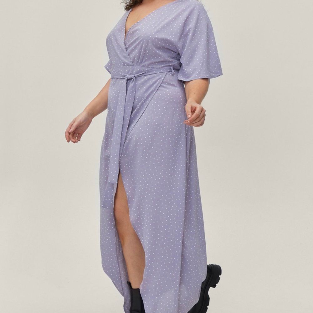 Purple Wrap Dress
